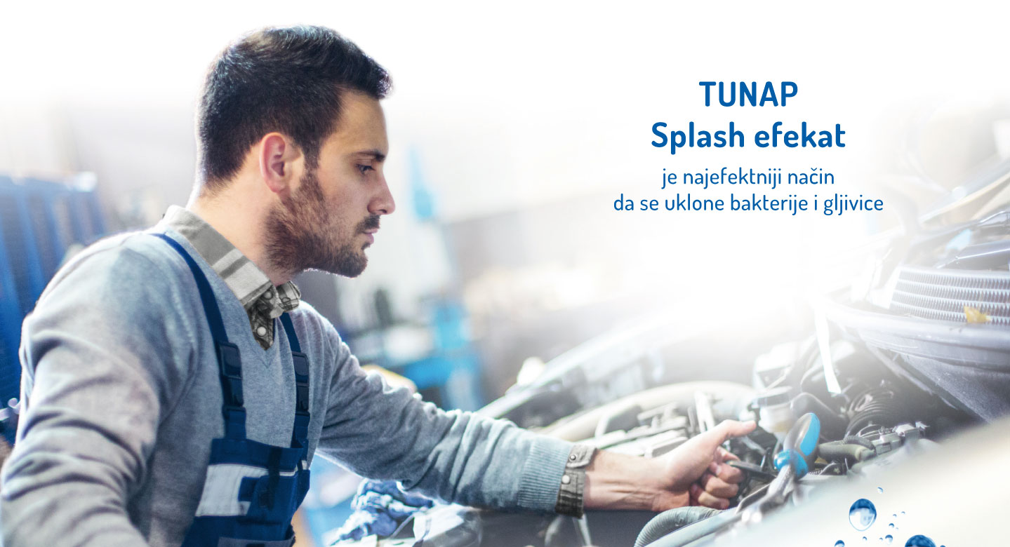 Tunap Splash efekat je najefektniji način da se uklone bakterije i gljivice